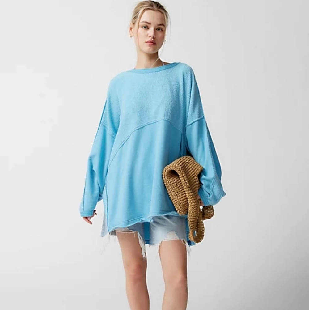Out From Under Farrow Spliced Oversized Boxy Sweater Size XS-S